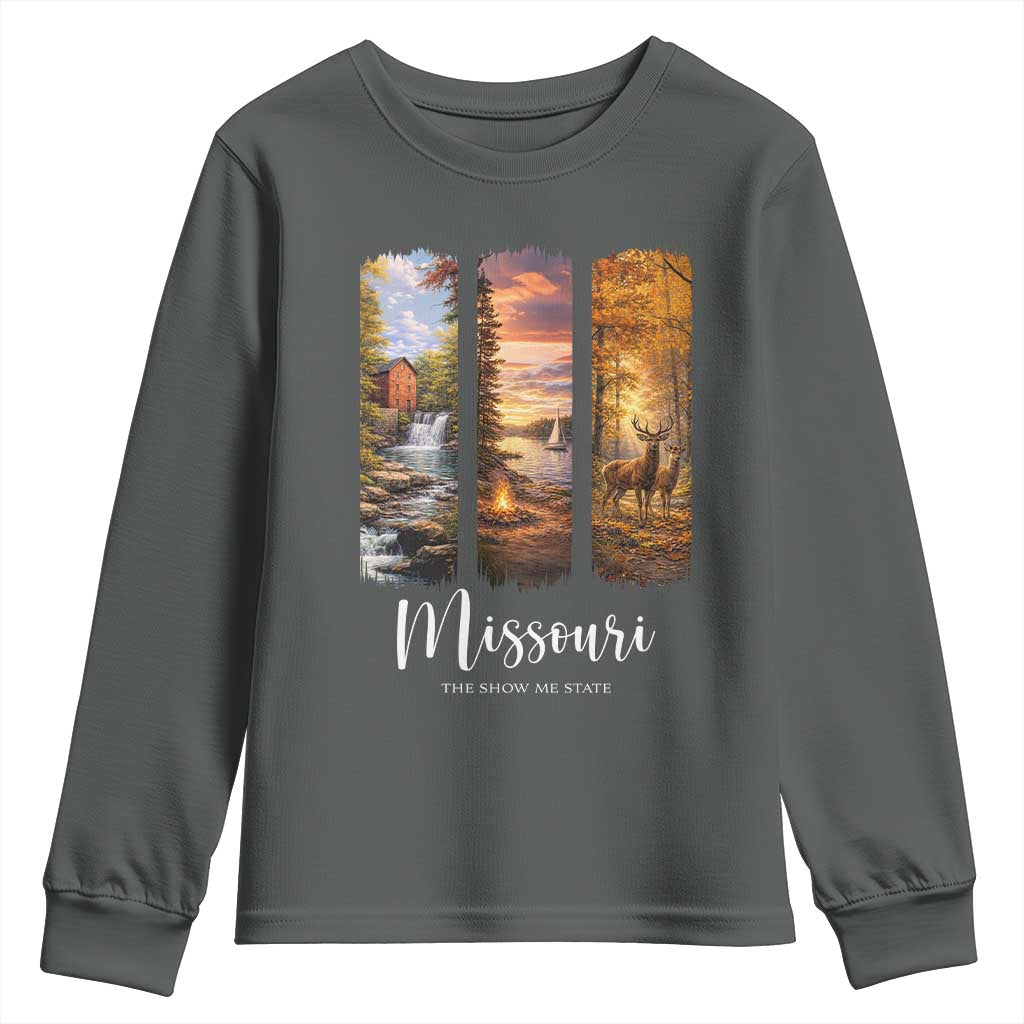 Missouri The Show Me State Youth Sweatshirt Midwest Pride