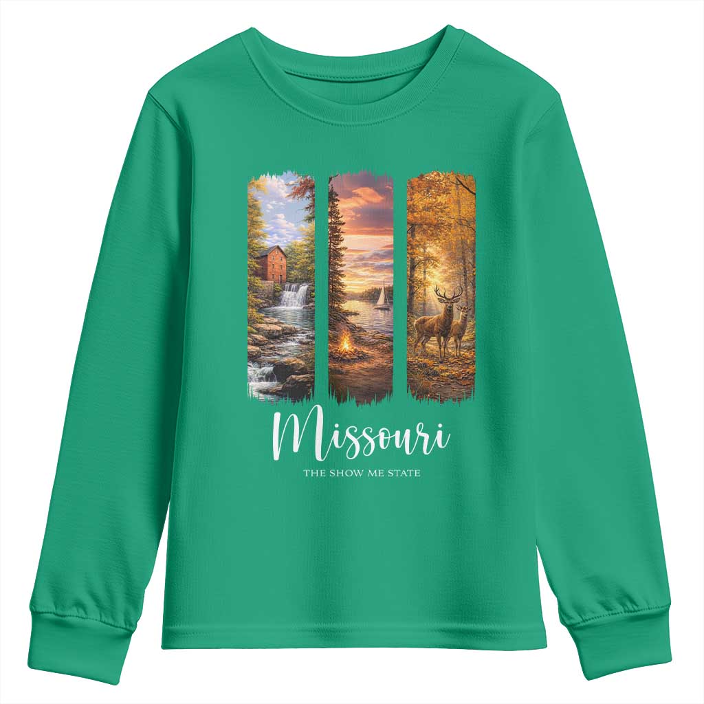 Missouri The Show Me State Youth Sweatshirt Midwest Pride