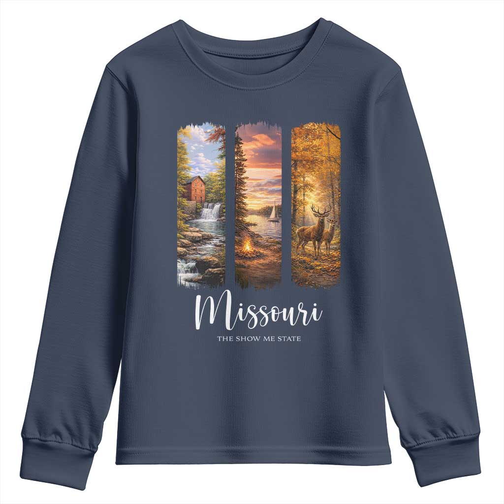Missouri The Show Me State Youth Sweatshirt Midwest Pride