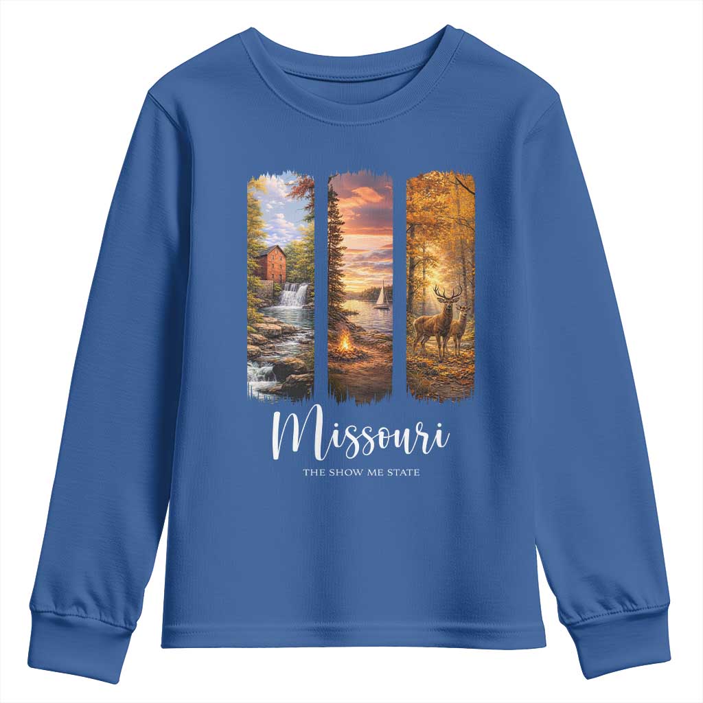 Missouri The Show Me State Youth Sweatshirt Midwest Pride