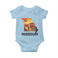 Missouri State Map Nature Travel Baby Onesie The Show Me State Pride