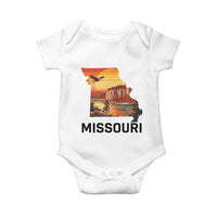 Missouri State Map Nature Travel Baby Onesie The Show Me State Pride