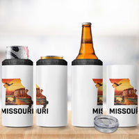 Missouri State Map Nature Travel 4 in 1 Can Cooler Tumbler The Show Me State Pride