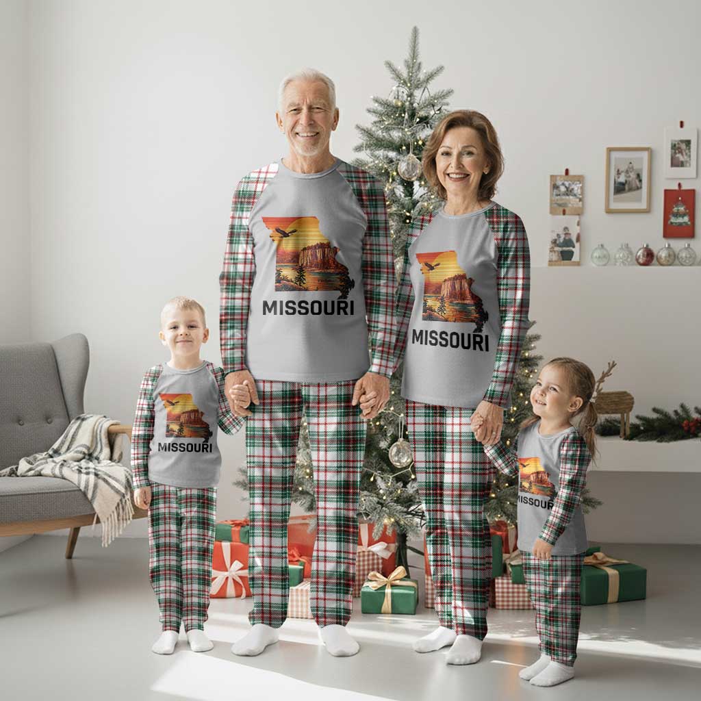 Missouri State Map Nature Travel Plaid Pajama Set The Show Me State Pride