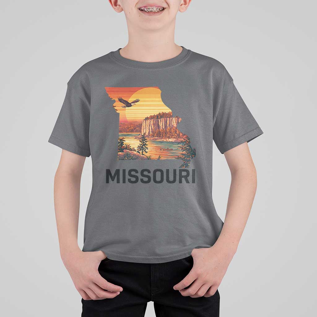 Missouri State Map Nature Travel T Shirt For Kid The Show Me State Pride