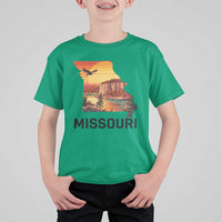 Missouri State Map Nature Travel T Shirt For Kid The Show Me State Pride