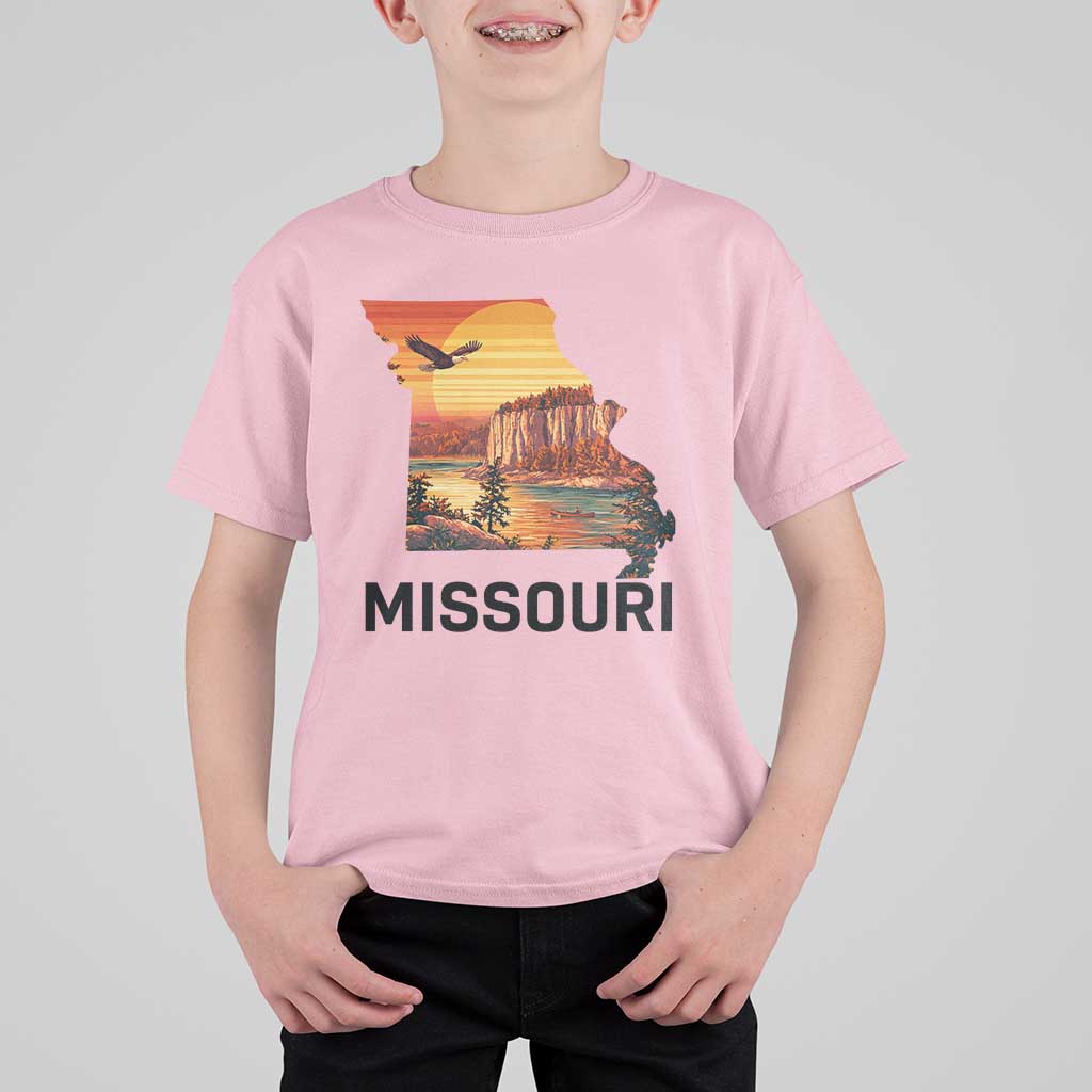 Missouri State Map Nature Travel T Shirt For Kid The Show Me State Pride