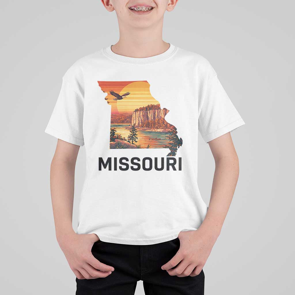 Missouri State Map Nature Travel T Shirt For Kid The Show Me State Pride