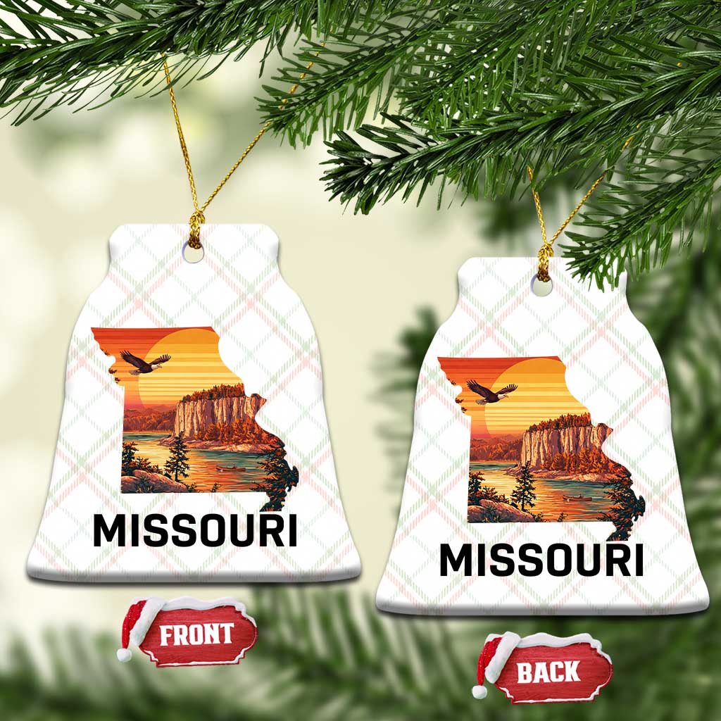Missouri State Map Nature Travel Ceramic Ornament The Show Me State Pride
