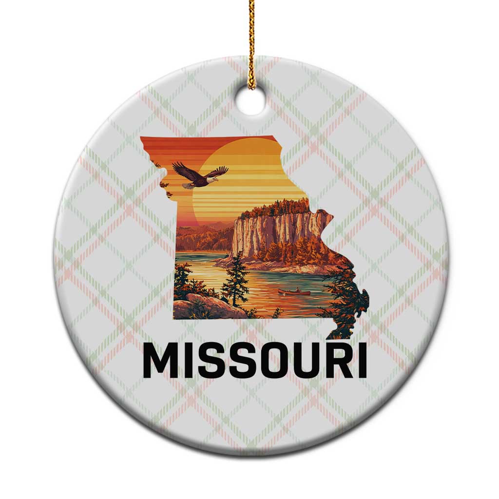 Missouri State Map Nature Travel Ceramic Ornament The Show Me State Pride