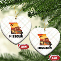 Missouri State Map Nature Travel Ceramic Ornament The Show Me State Pride
