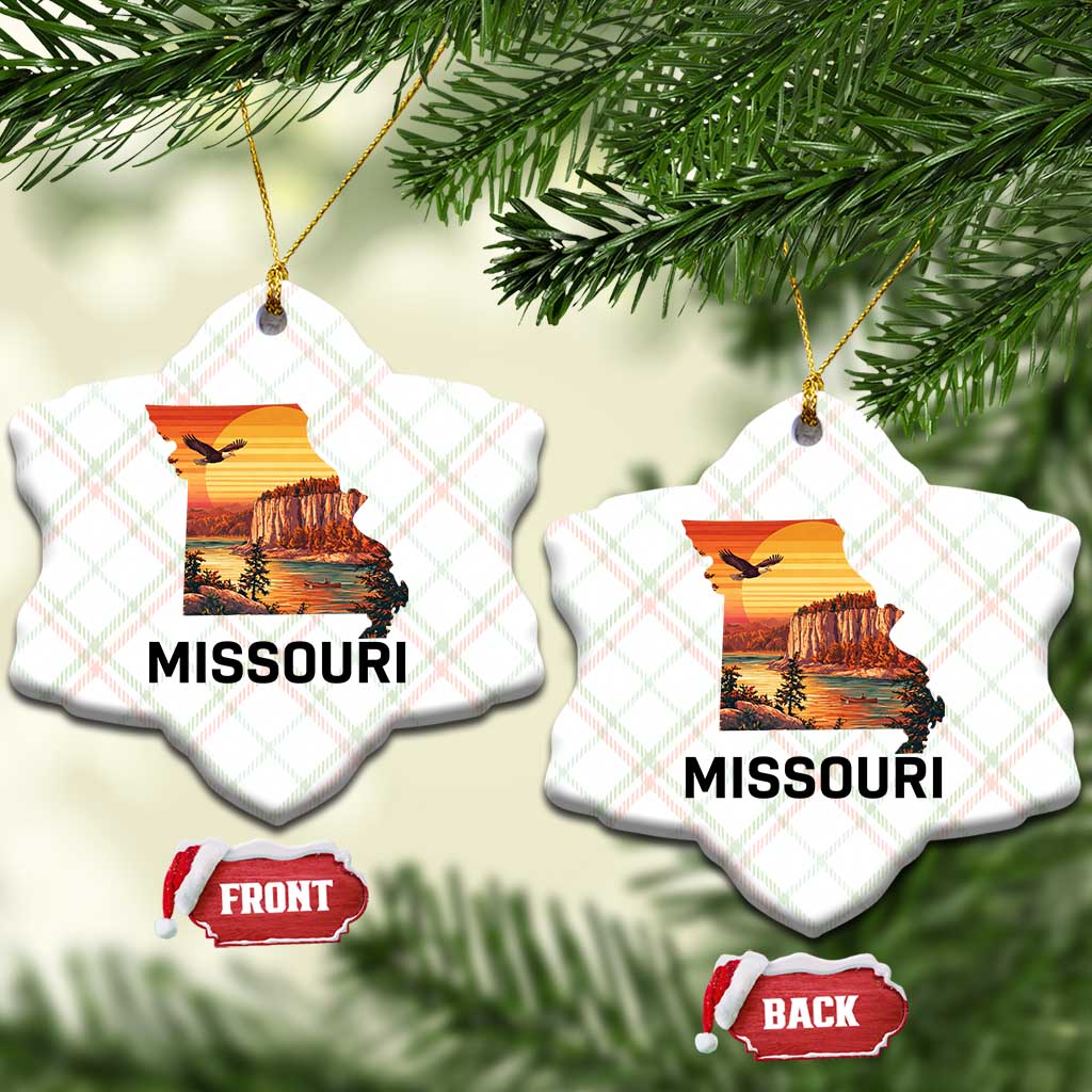 Missouri State Map Nature Travel Ceramic Ornament The Show Me State Pride