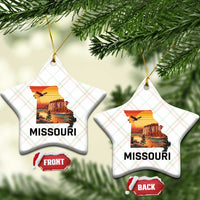 Missouri State Map Nature Travel Ceramic Ornament The Show Me State Pride