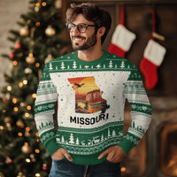 Missouri State Map Nature Travel Ugly Christmas Sweater The Show Me State Pride
