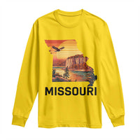 Missouri State Map Nature Travel Long Sleeve Shirt The Show Me State Pride