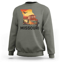 Missouri State Map Nature Travel Sweatshirt The Show Me State Pride