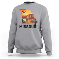Missouri State Map Nature Travel Sweatshirt The Show Me State Pride