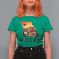 Missouri State Map Nature Travel T Shirt For Women The Show Me State Pride