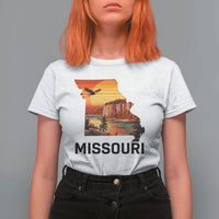 Missouri State Map Nature Travel T Shirt For Women The Show Me State Pride