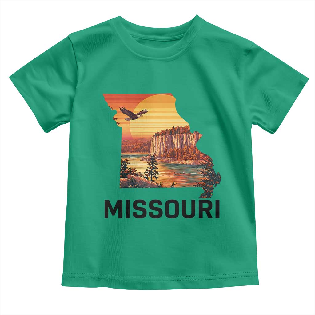 Missouri State Map Nature Travel Toddler T Shirt The Show Me State Pride