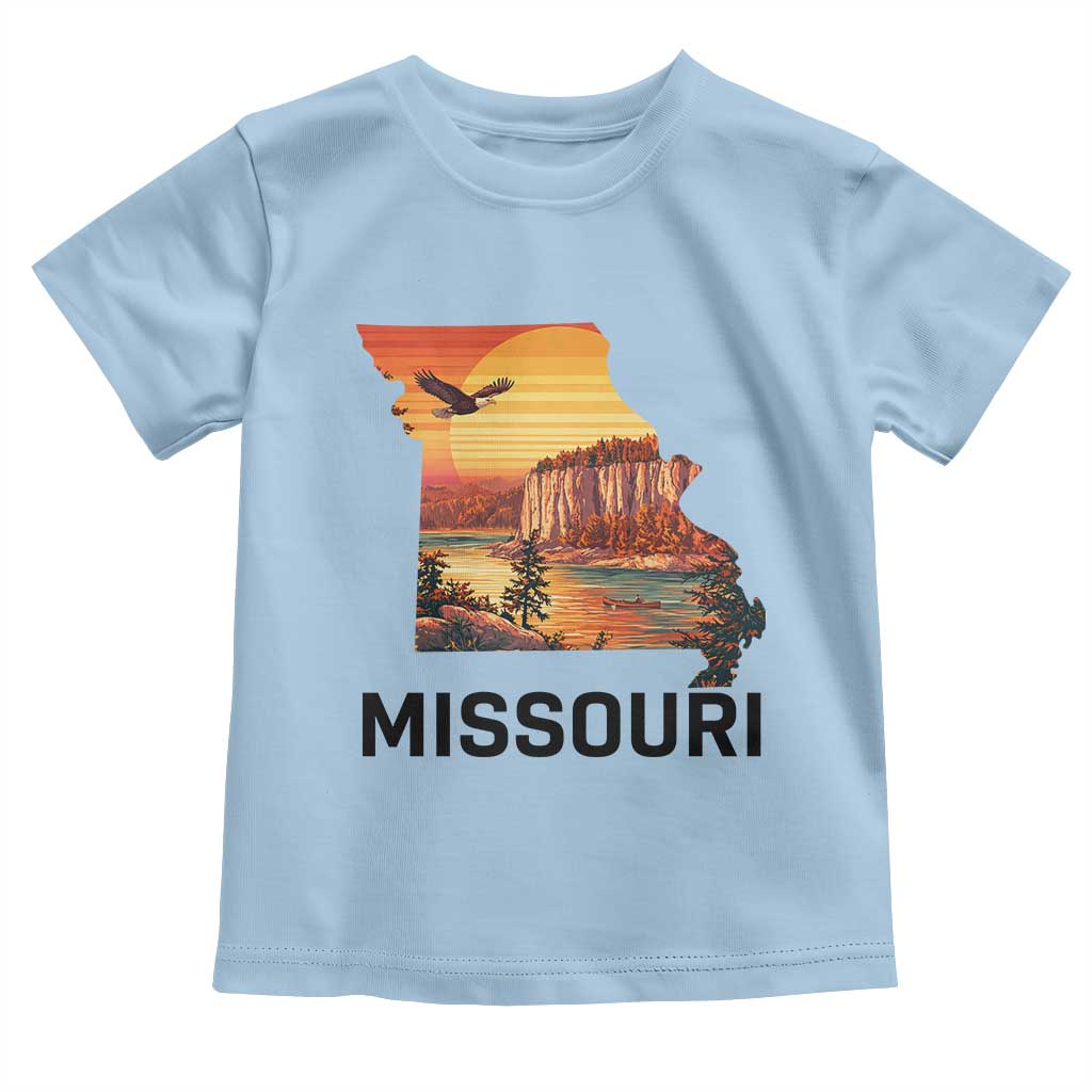 Missouri State Map Nature Travel Toddler T Shirt The Show Me State Pride