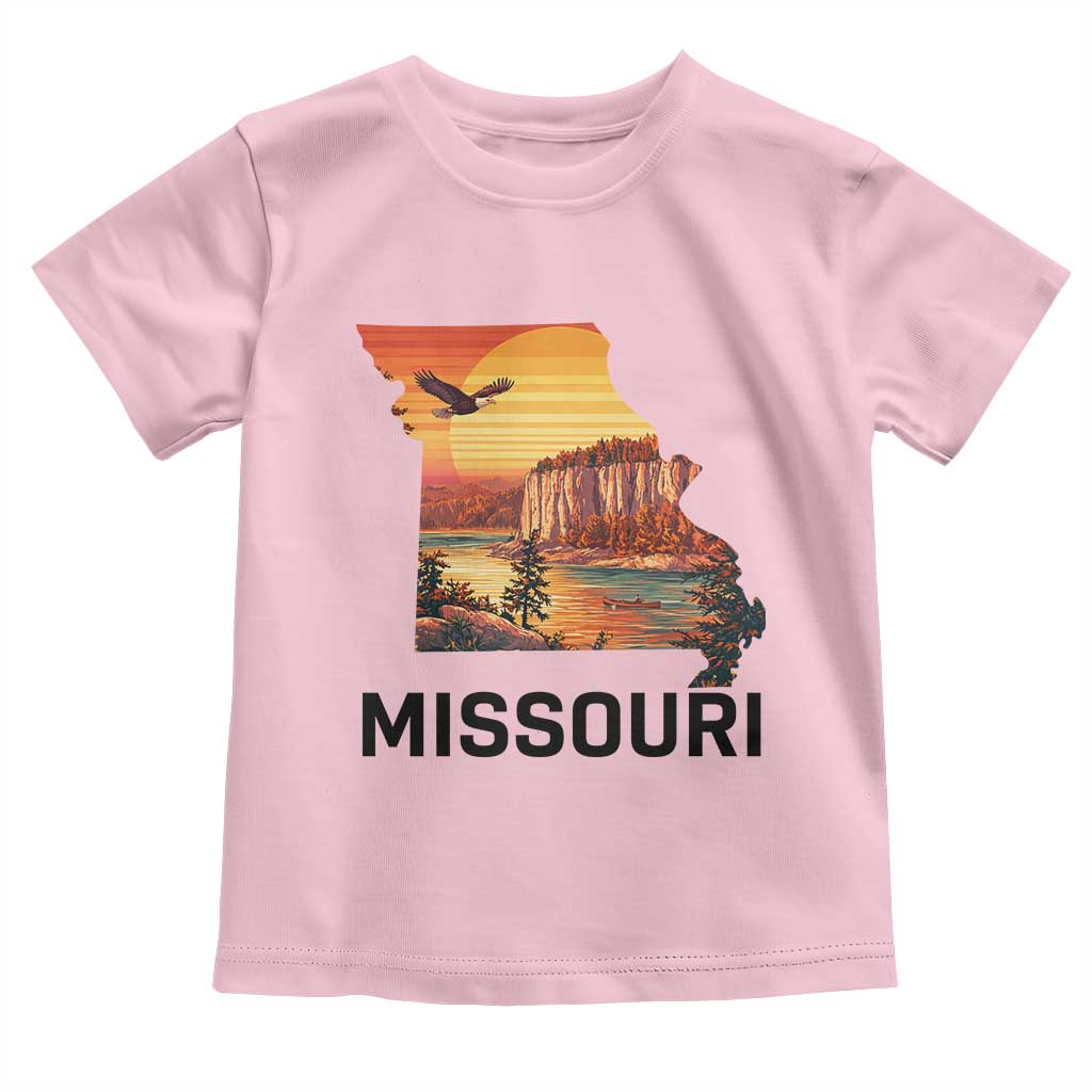 Missouri State Map Nature Travel Toddler T Shirt The Show Me State Pride