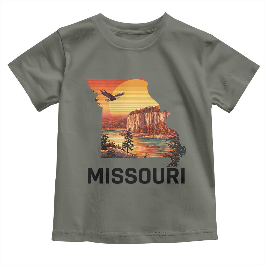 Missouri State Map Nature Travel Toddler T Shirt The Show Me State Pride