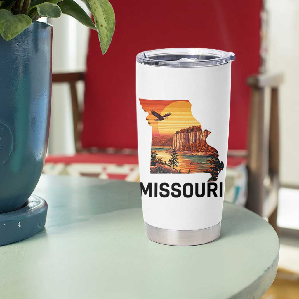 Missouri State Map Nature Travel Tumbler Cup The Show Me State Pride