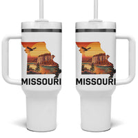 Missouri State Map Nature Travel Tumbler With Handle The Show Me State Pride