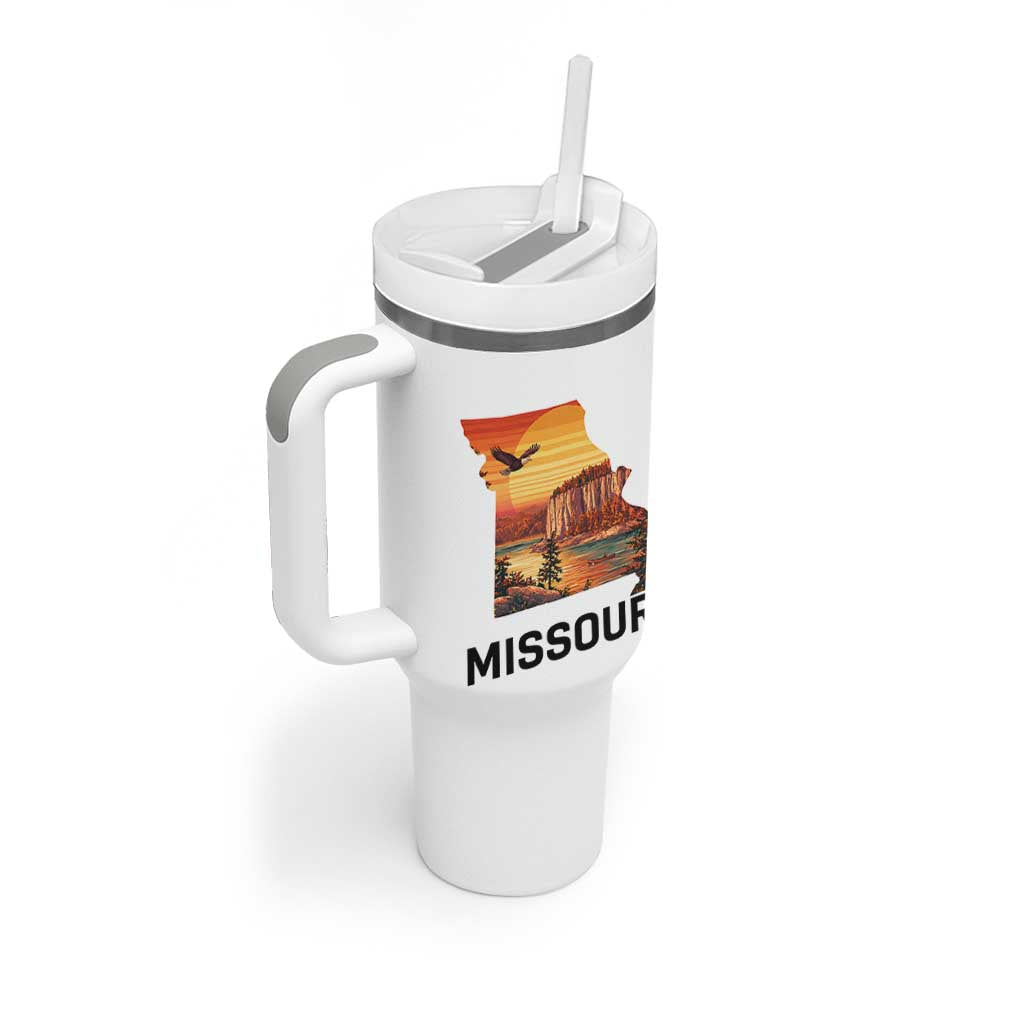 Missouri State Map Nature Travel Tumbler With Handle The Show Me State Pride