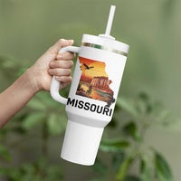 Missouri State Map Nature Travel Tumbler With Handle The Show Me State Pride