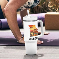 Missouri State Map Nature Travel Tumbler With Handle The Show Me State Pride