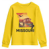 Missouri State Map Nature Travel Youth Sweatshirt The Show Me State Pride