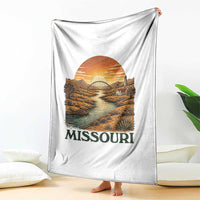 Missouri Outdoors Adventure Throw Blanket The Show Me State Souvenir