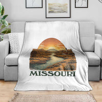 Missouri Outdoors Adventure Throw Blanket The Show Me State Souvenir