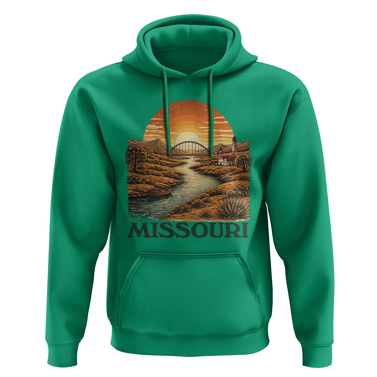 Missouri Outdoors Adventure Hoodie The Show Me State Souvenir