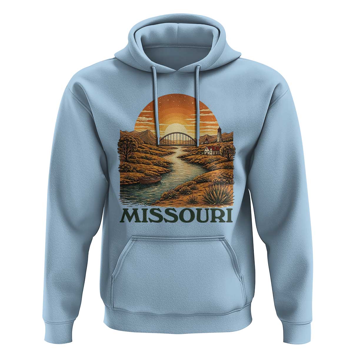 Missouri Outdoors Adventure Hoodie The Show Me State Souvenir
