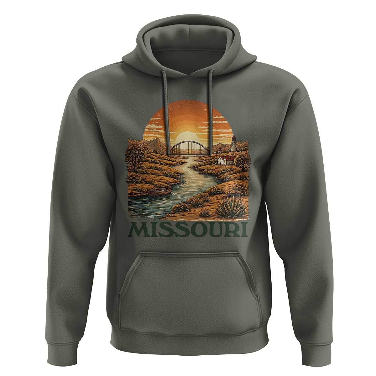 Missouri Outdoors Adventure Hoodie The Show Me State Souvenir