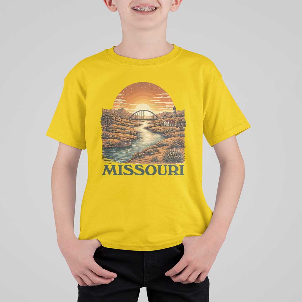 Missouri Outdoors Adventure T Shirt For Kid The Show Me State Souvenir
