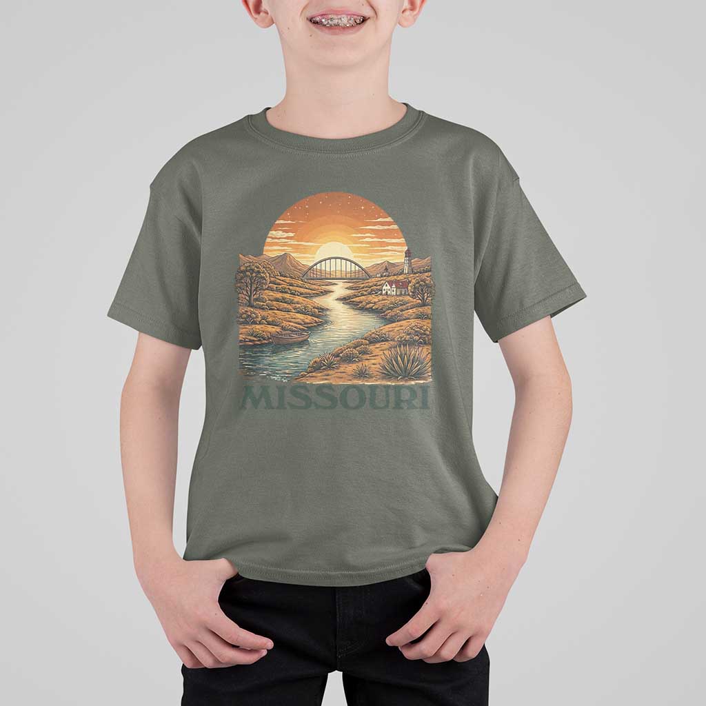 Missouri Outdoors Adventure T Shirt For Kid The Show Me State Souvenir