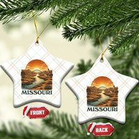 Missouri Outdoors Adventure Ceramic Ornament The Show Me State Souvenir