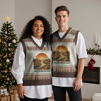 Missouri Outdoors Adventure V-Neck Knit Sweater Vest The Show Me State Souvenir