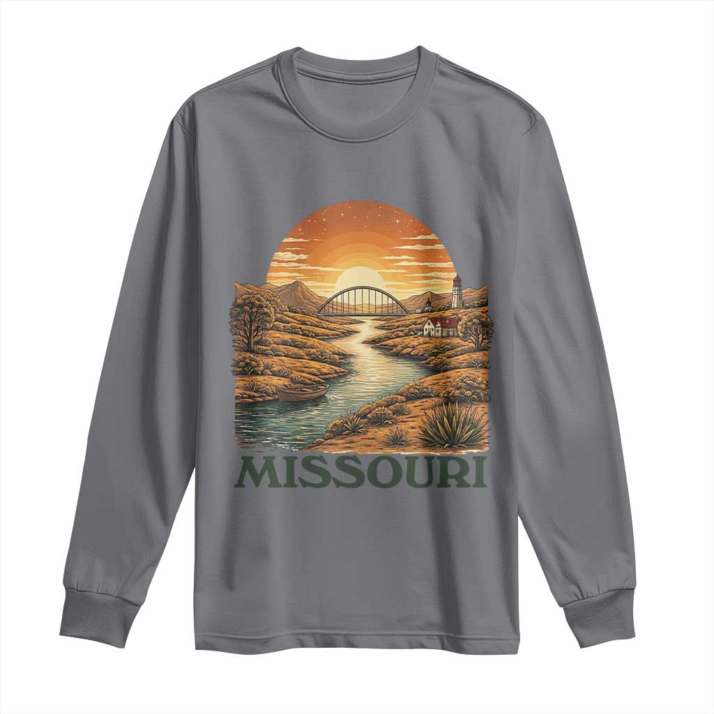 Missouri Outdoors Adventure Long Sleeve Shirt The Show Me State Souvenir