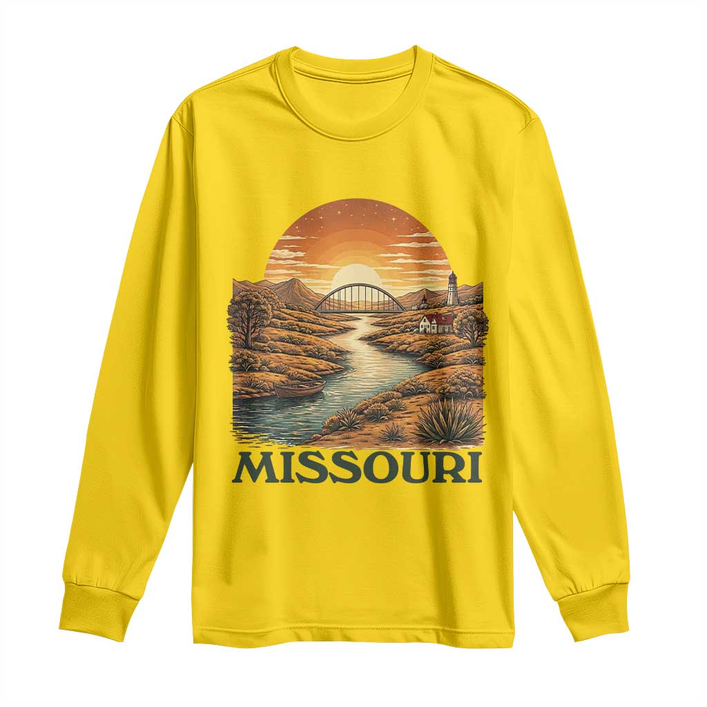 Missouri Outdoors Adventure Long Sleeve Shirt The Show Me State Souvenir