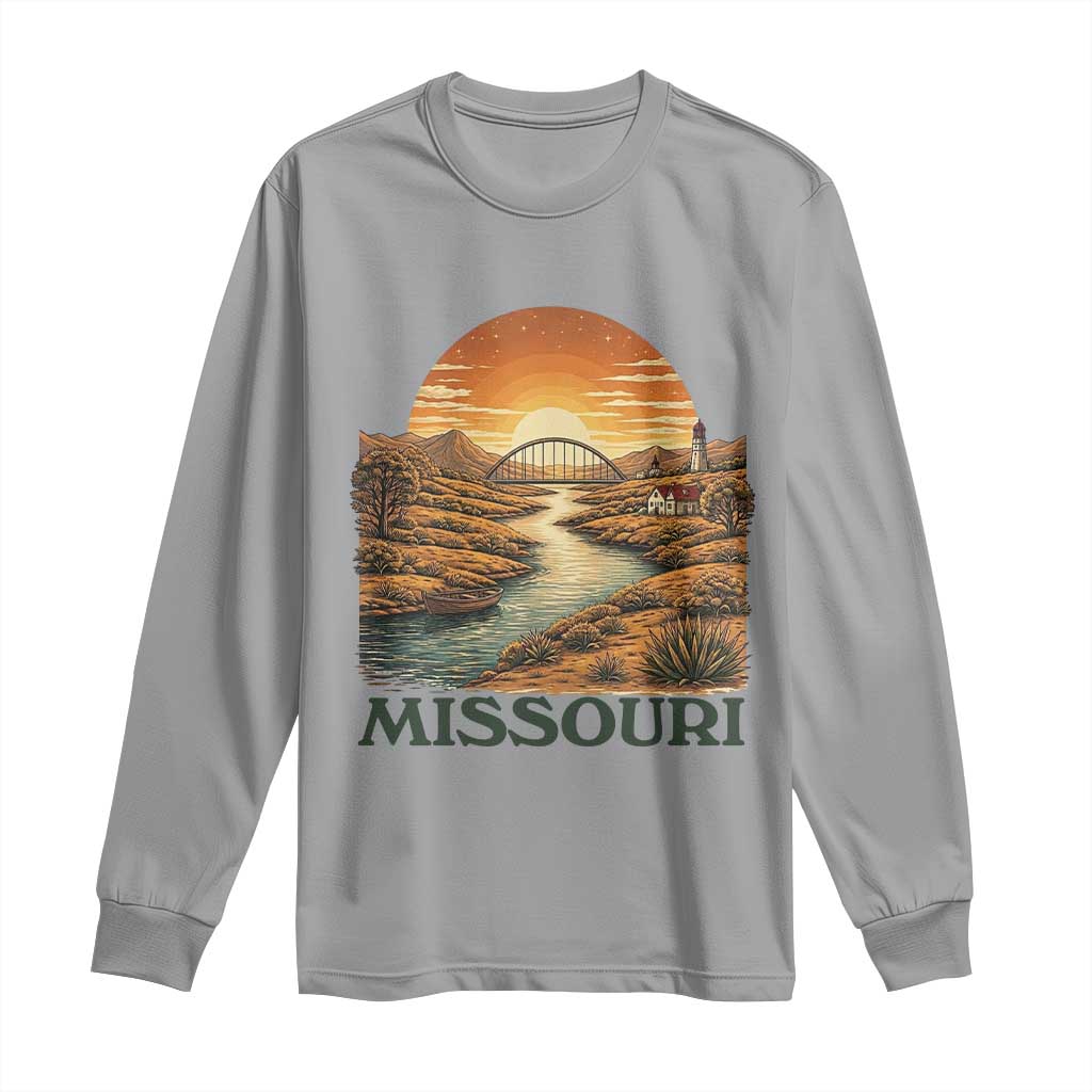 Missouri Outdoors Adventure Long Sleeve Shirt The Show Me State Souvenir