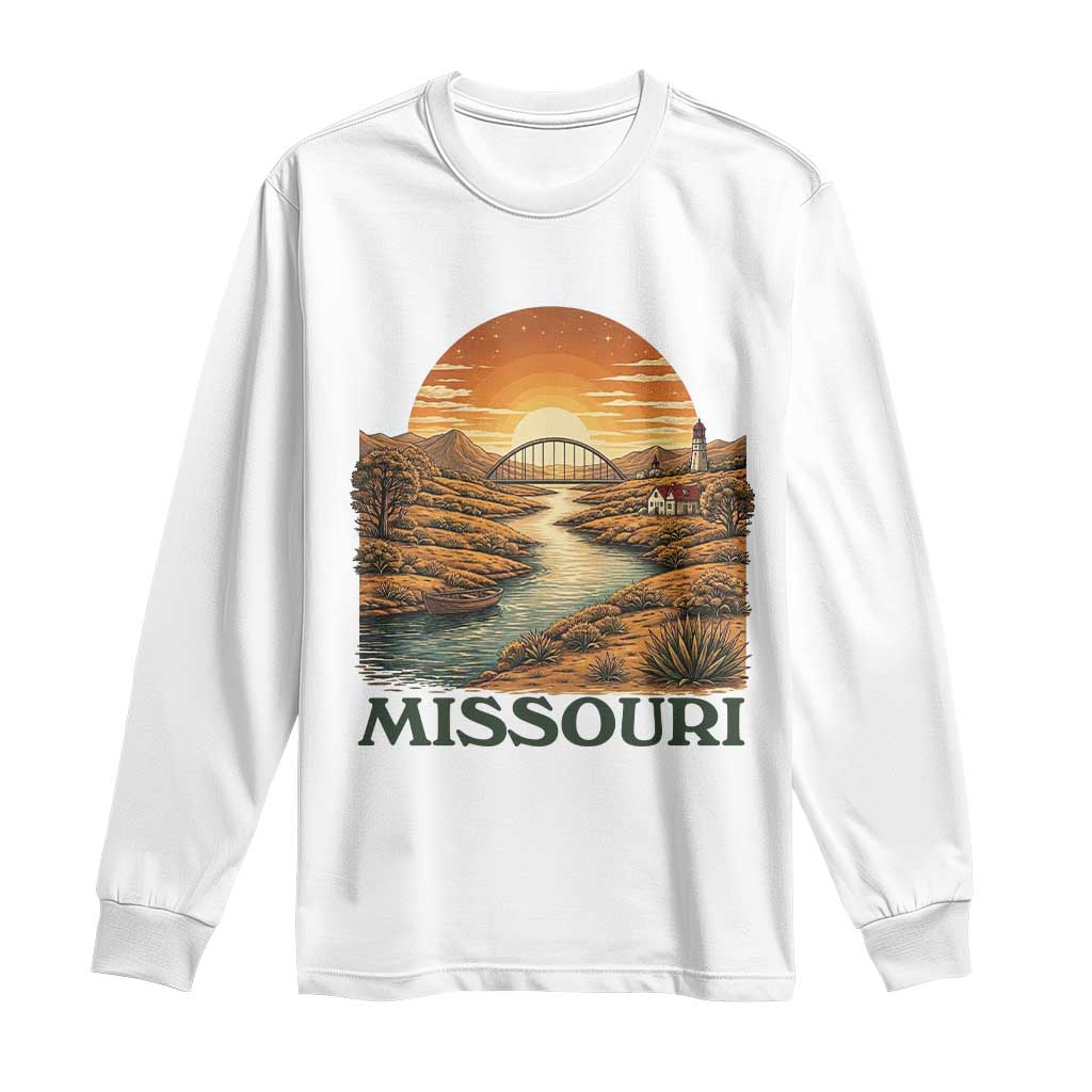 Missouri Outdoors Adventure Long Sleeve Shirt The Show Me State Souvenir
