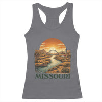 Missouri Outdoors Adventure Racerback Tank Top The Show Me State Souvenir