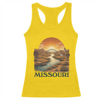 Missouri Outdoors Adventure Racerback Tank Top The Show Me State Souvenir