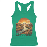 Missouri Outdoors Adventure Racerback Tank Top The Show Me State Souvenir