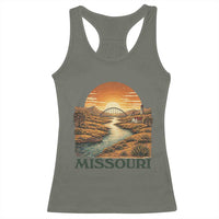 Missouri Outdoors Adventure Racerback Tank Top The Show Me State Souvenir